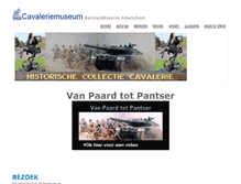 Tablet Screenshot of cavaleriemuseum.nl